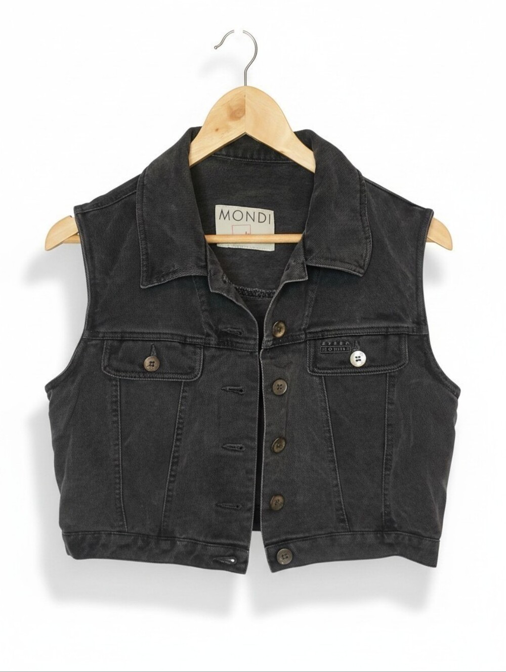 Vintage Mondi Cropped Soft Jean Jacket
